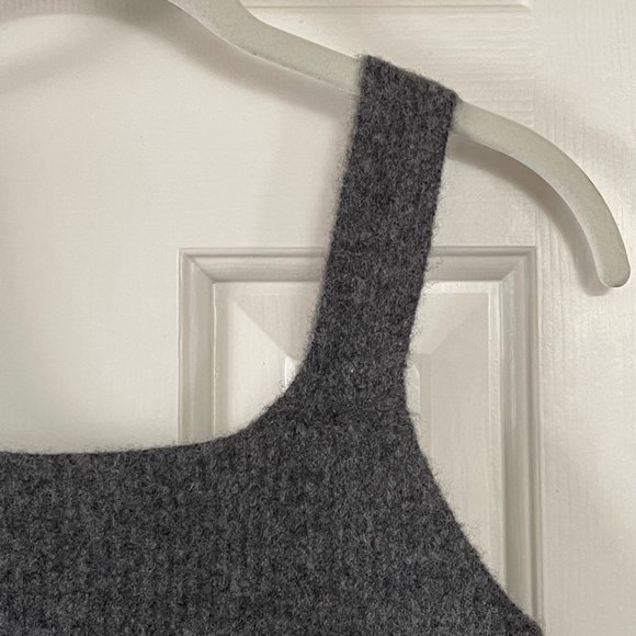 Everlane The Cozy Stretch Tank Top Heathered Charcoal Size Medium - Picture 4 of 7